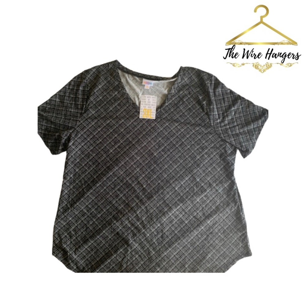 Lula Roe Black & white (iris) Top